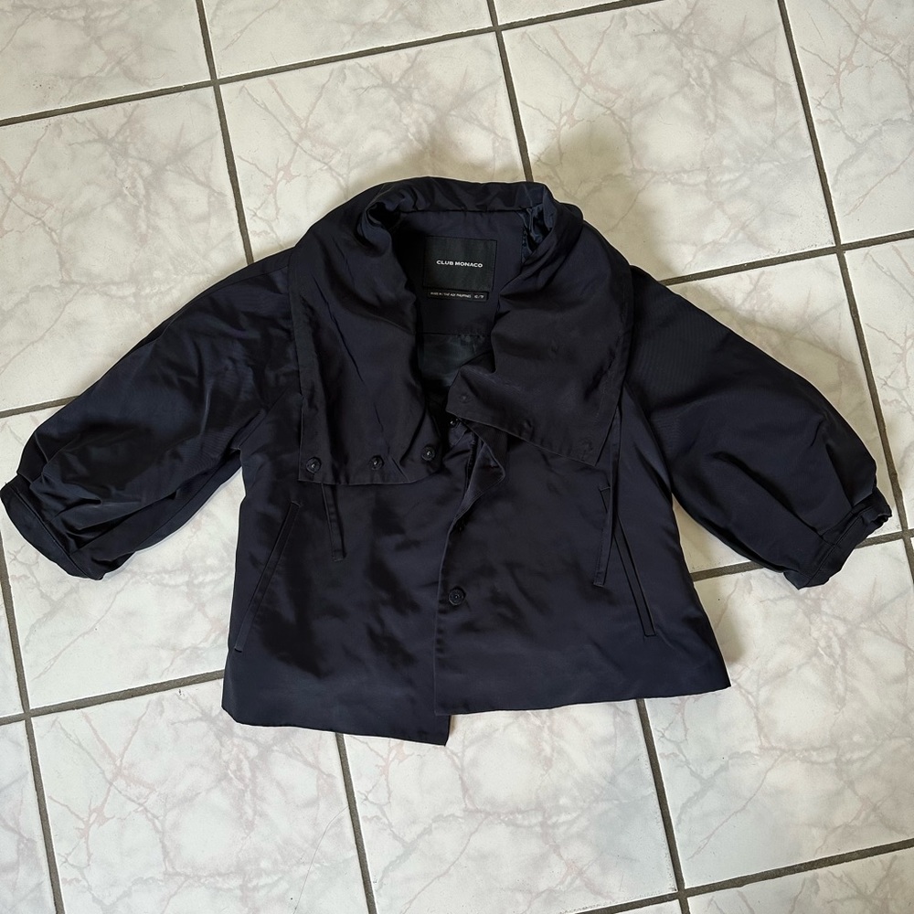 Club Monaco cropped trench jacket